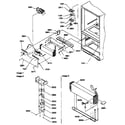 Amana 67272-P1311001WW evaporator and freezer control diagram