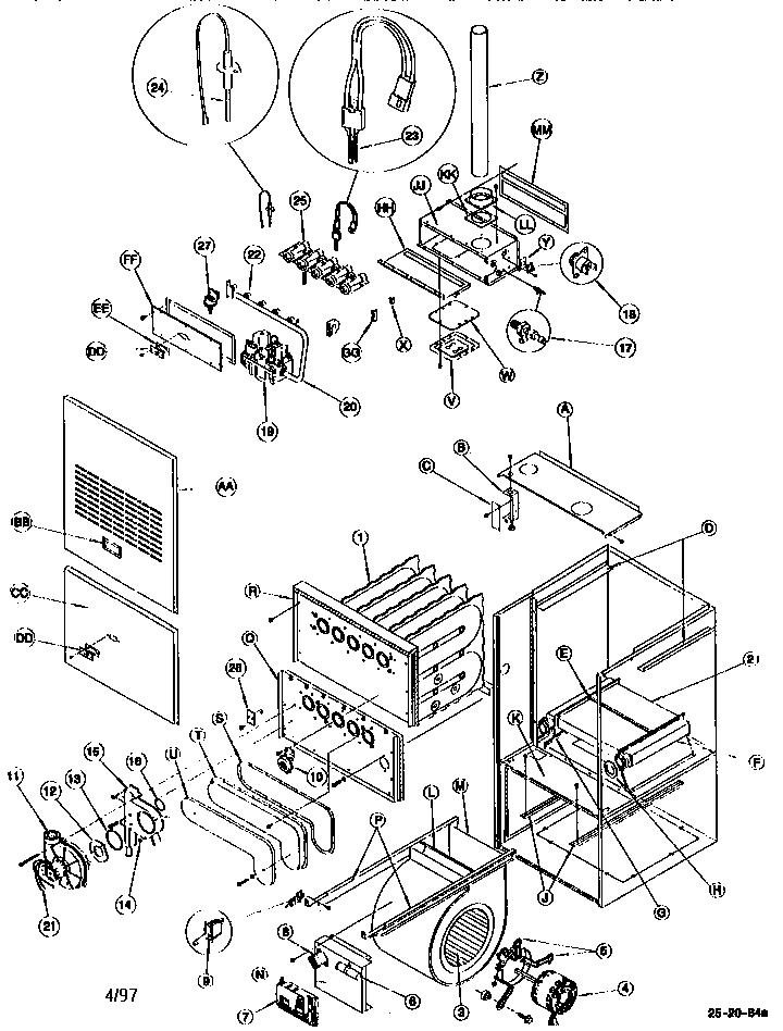 ICP GUK075LP unit parts diagram