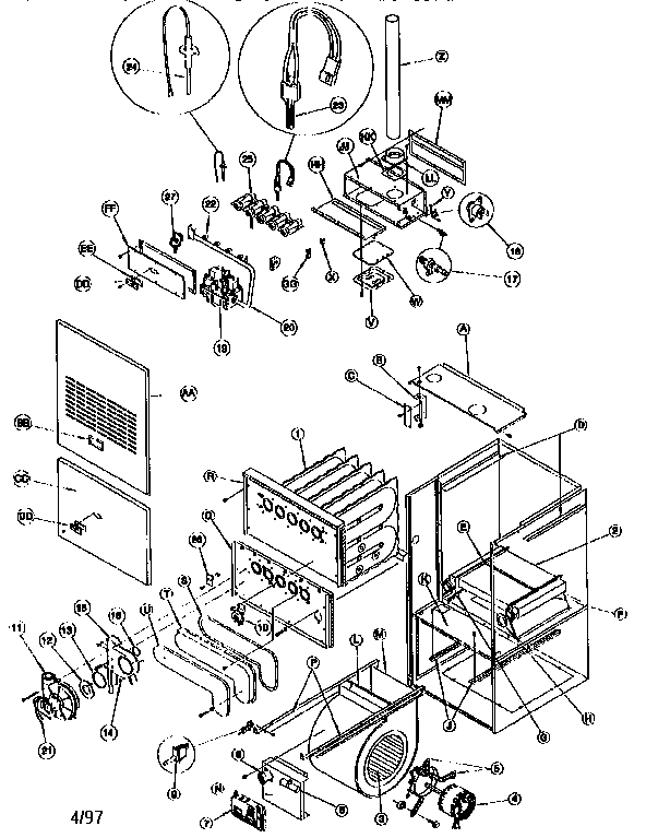 ICP GUK050LP unit parts diagram