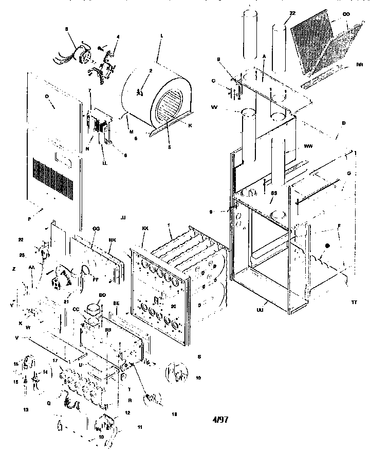 ICP GDL100N16A2 unit parts diagram