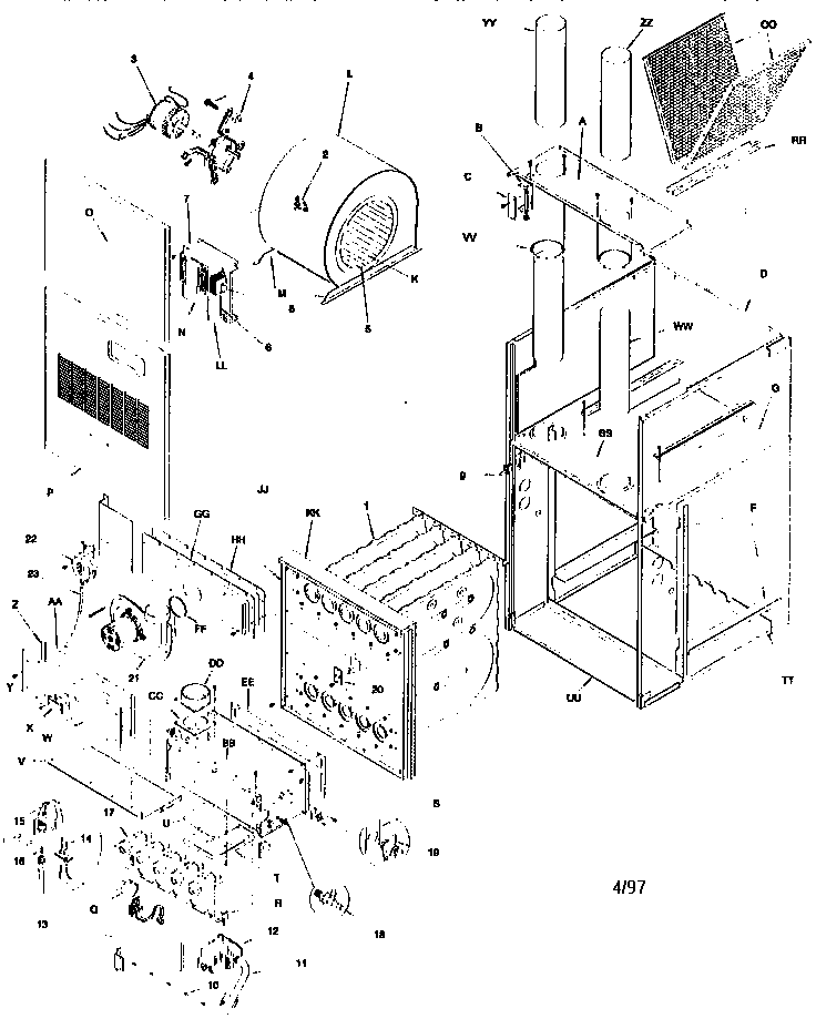 ICP GDL075N12A2 unit parts diagram