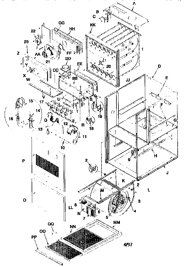 ICP NTC7100BHA2 unit parts diagram