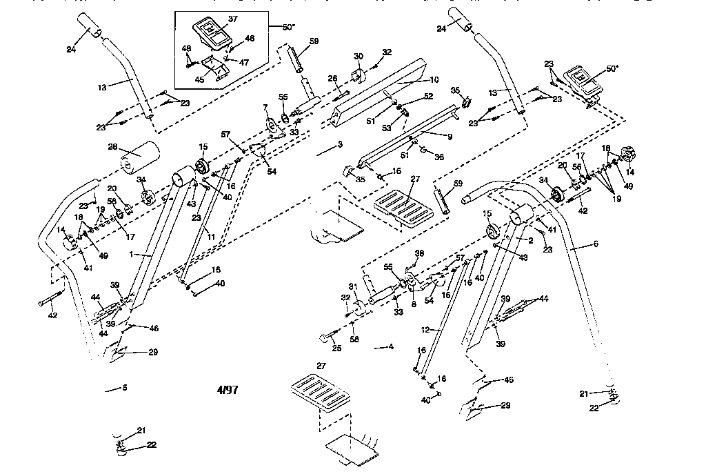 Weslo WLAW55073 unit parts diagram