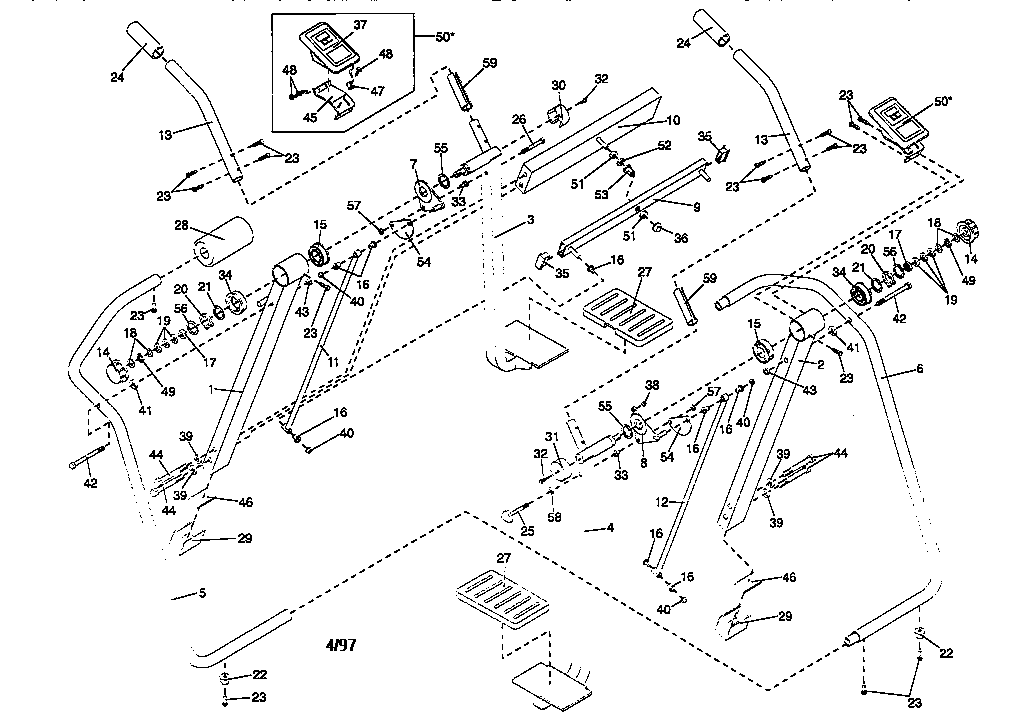 Weslo WLAW55071 unit parts diagram