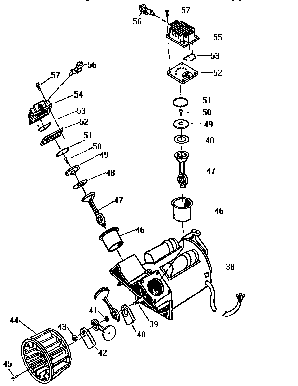 Craftsman 919166600 compressor pump diagram