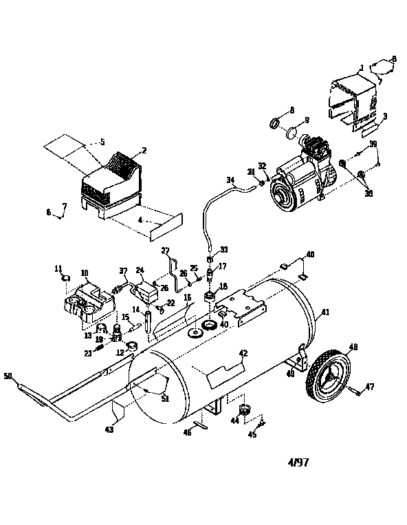 Craftsman 919165000 air compressor diagram