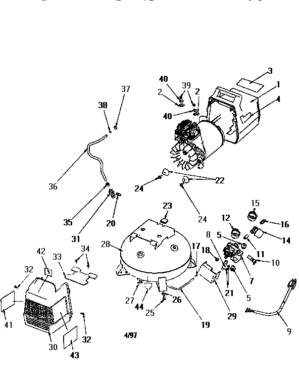 Craftsman 919163450 air compressor diagram