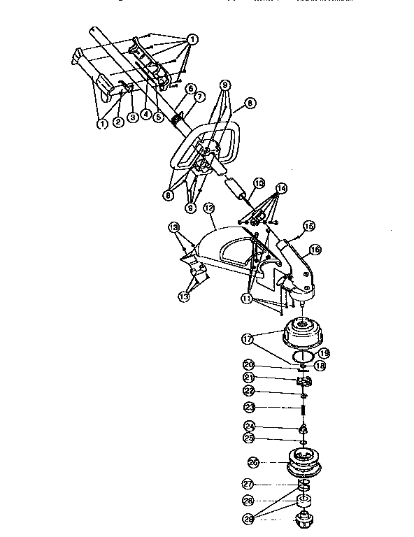 Craftsman 316798240 lower boon diagram