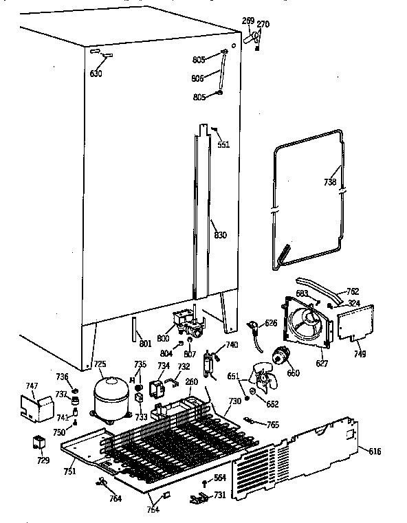 GE TFZ20JRYDWW unit parts diagram
