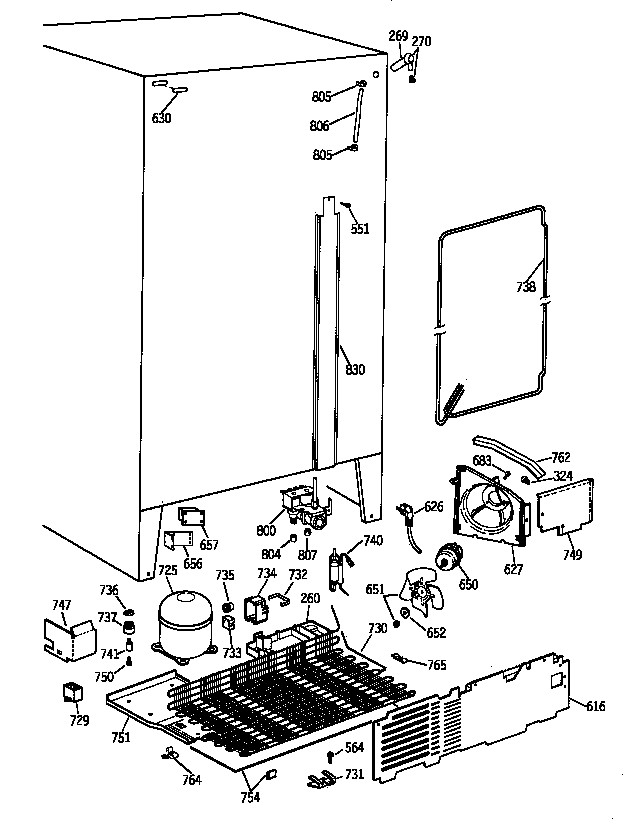 GE TFT22JWXDWW unit parts diagram
