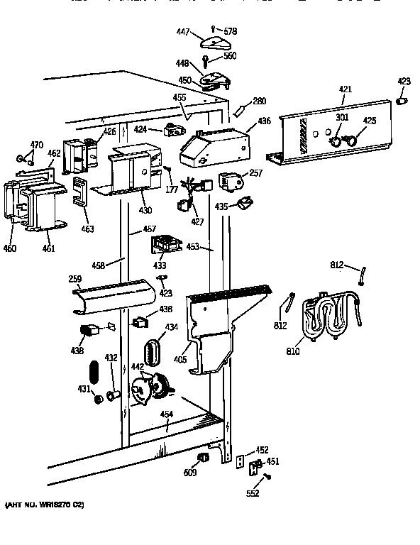 GE TFX24PRXDWW fresh food section diagram