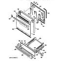 GE JGBS04BEW2AD door & drawer parts diagram