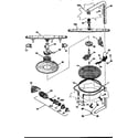 Frigidaire FDB837GFS1 motor and pump diagram