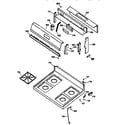 GE JGBC20WEW1WW cooktop diagram