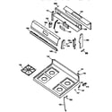 GE JGBS20BEW1WH cooktop diagram