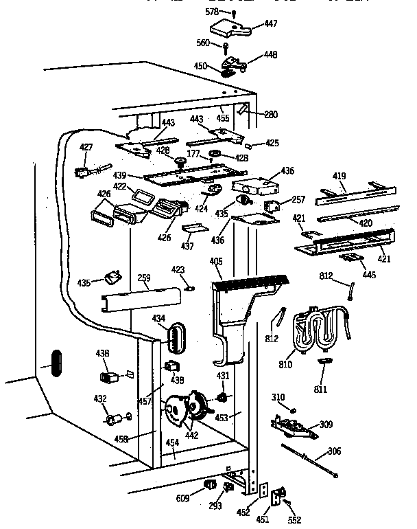 GE TPG21KRYAWW fresh food section diagram