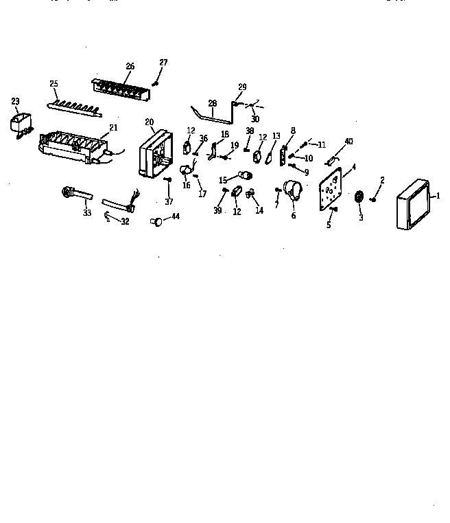 GE TPG21JRYABB icemaker wr30x0303 diagram