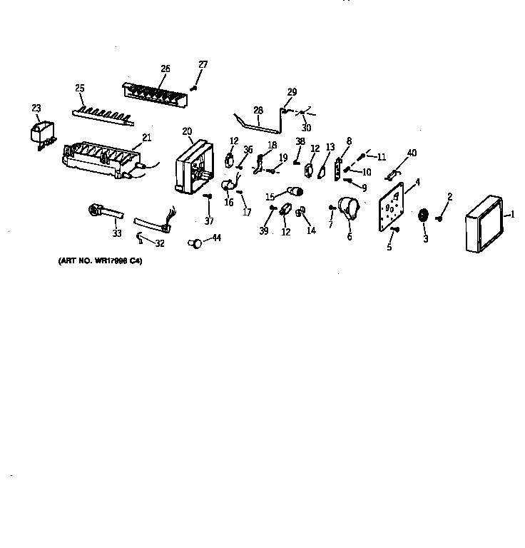 GE TPG21JRYAWW icemaker wr30x0303 diagram