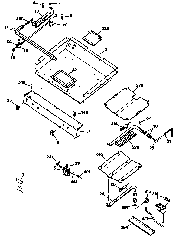 GE JGBP34WEW1WH gas burner parts diagram