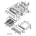 GE JGBP35AEW1AA door & drawer parts diagram