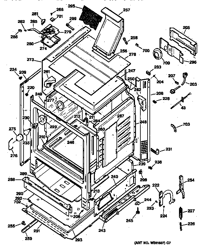 GE JGBP61WEW2WW body parts diagram