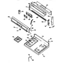 GE JGBP27BEW1WH control panel & cooktop diagram