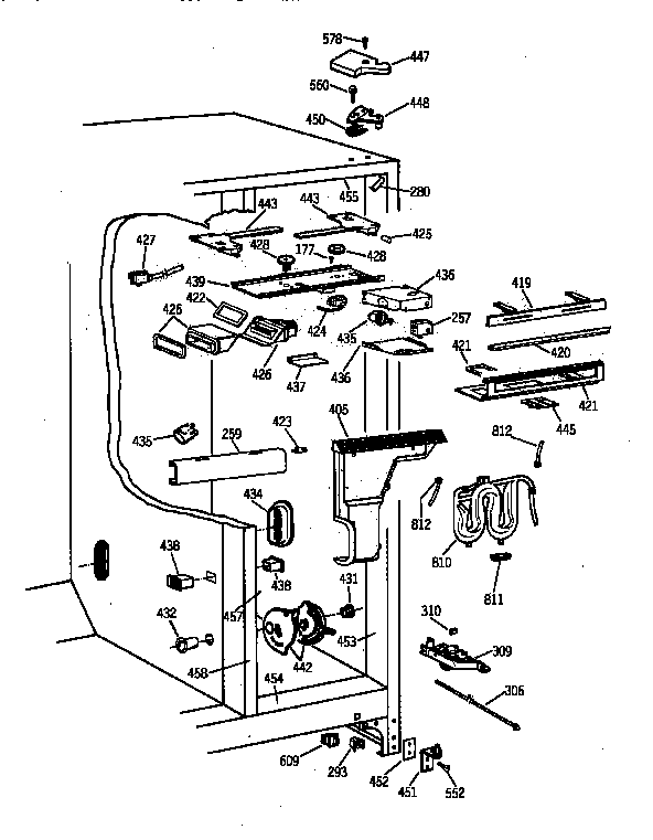 GE TPG21JRYDBB fresh food section diagram