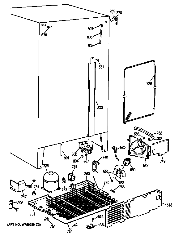 GE TPG21JRYDWW unit parts diagram