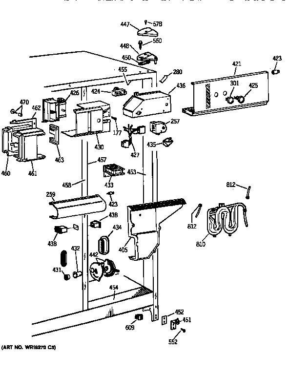 GE TFG25PRYDWW fresh food section diagram