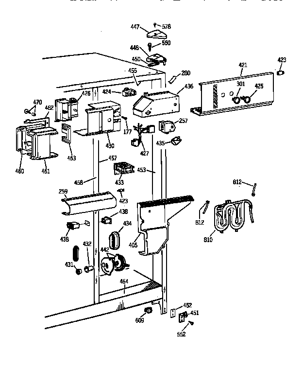 GE TFG25PEYDWH fresh food section diagram