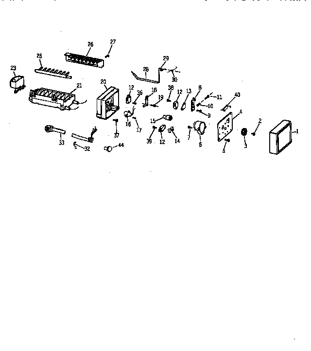GE TFG25PEYDWH icemaker wr30x0303 diagram