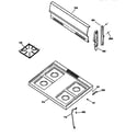 GE JGBS04BPW1WH cooktop diagram