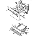 GE JGBC17PEW1WH door & drawer parts diagram