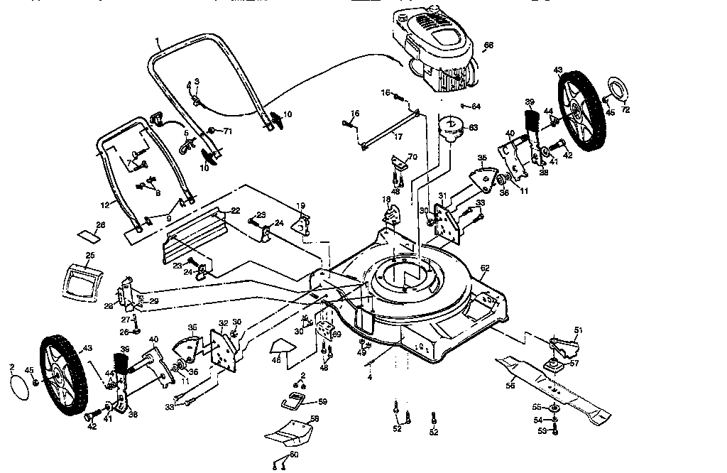 Craftsman 917379210 main frame diagram