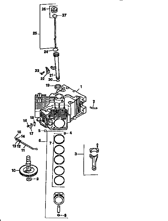 Craftsman 917251650 crankcase diagram