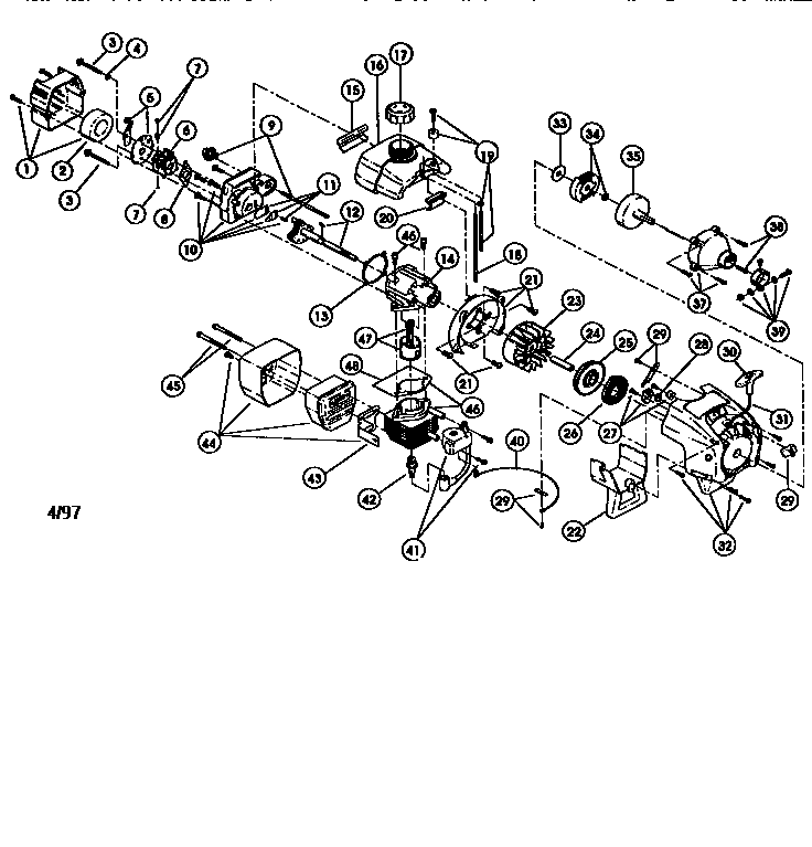 Ryobi 725R SERIAL 611000001 AND GREATER engine diagram