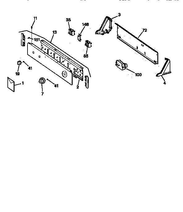 GE DVLR223ET0AA control assembly diagram