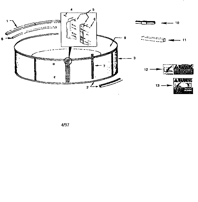 Muskin QS119 replacement parts diagram