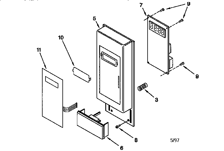 Whirlpool MT7116XDQ2 control panel diagram