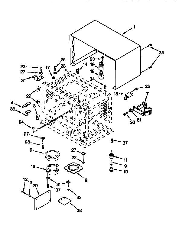 Whirlpool MT8116XEQ1 cabinet diagram