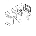 Whirlpool RS676PXEZ0 oven door diagram