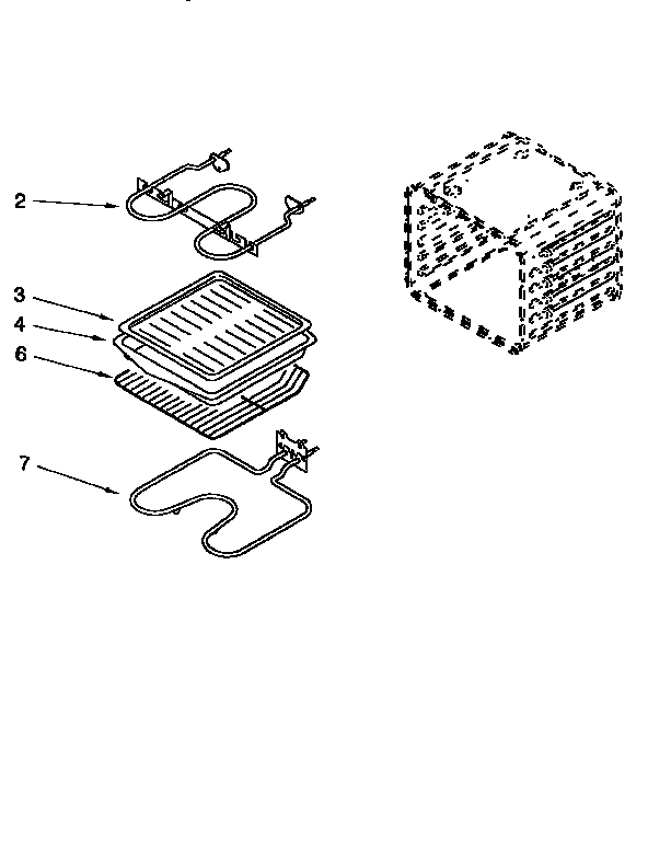 Whirlpool RS676PXEZ0 internal oven diagram
