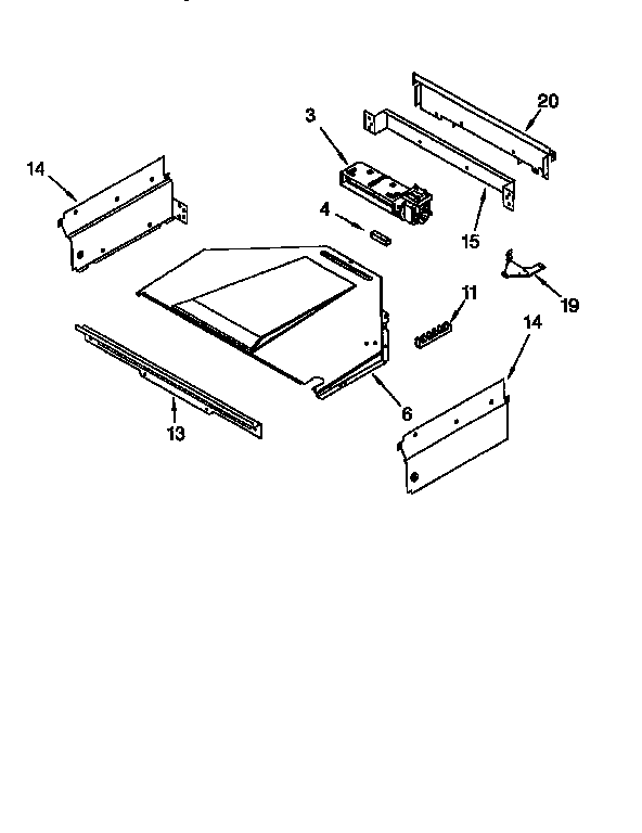 Whirlpool RS676PXEZ0 top venting diagram
