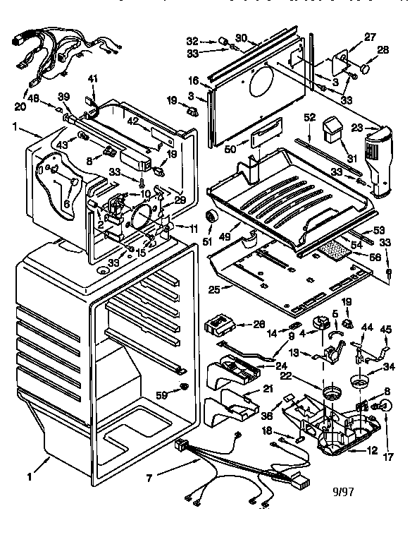 Whirlpool ET19DKXFN01 liner diagram
