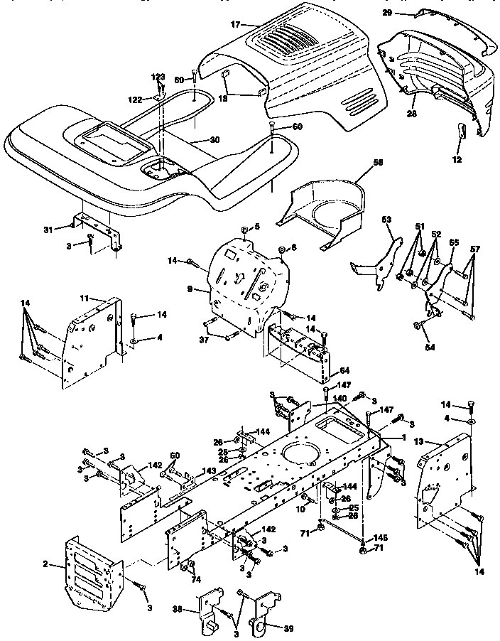 Craftsman 917259170 chassis and enclosures diagram