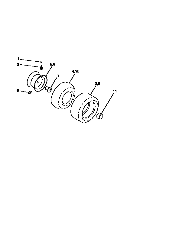 Craftsman 917259170 wheels and tires diagram