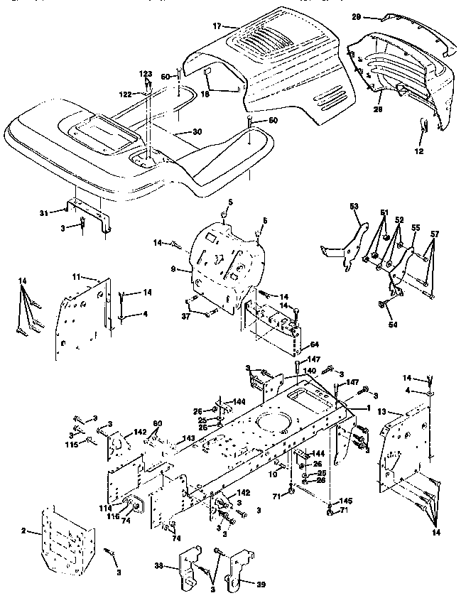 Craftsman 917259521 chassis and enclosures diagram