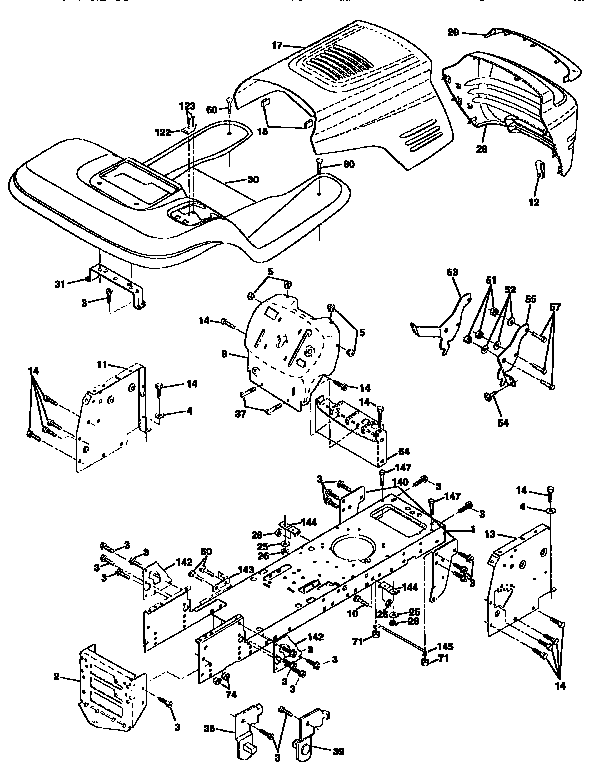 Craftsman 917259531 chasis and enclosures diagram