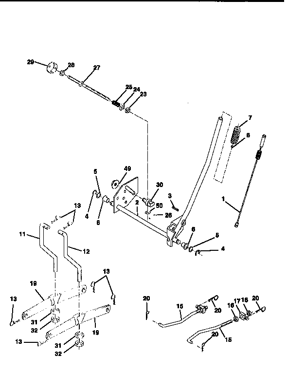 Craftsman 917259531 mower lift diagram