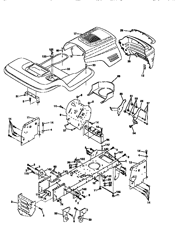 Craftsman 917259541 chassis and enclosures diagram